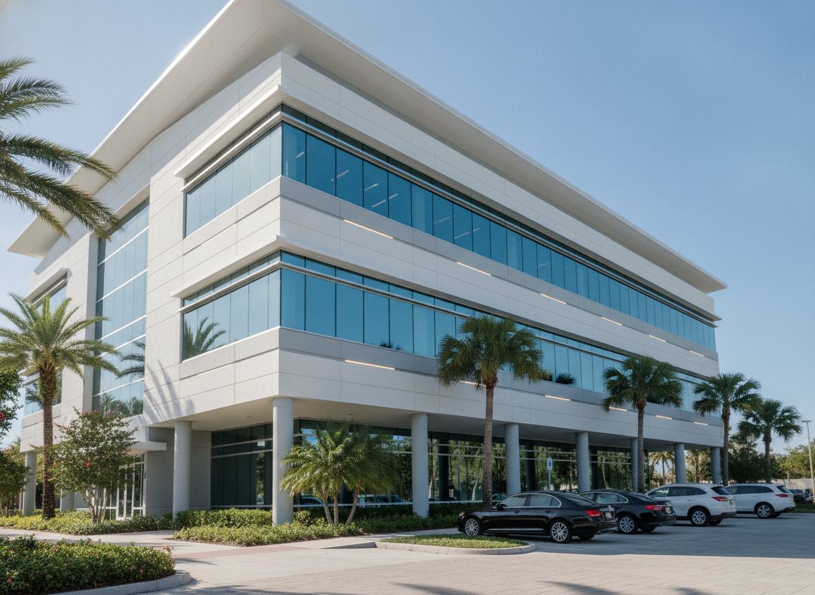 Commercial roof system, office building