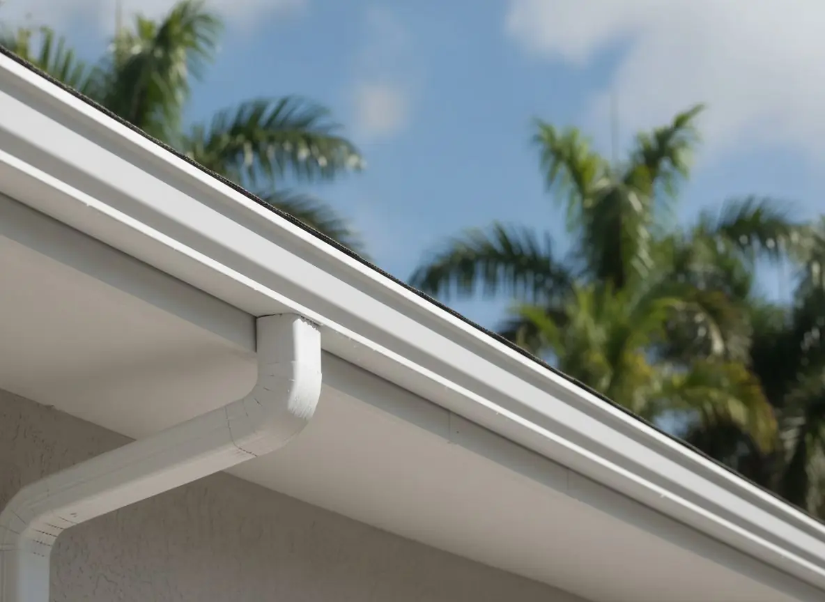 New seamless gutter installation