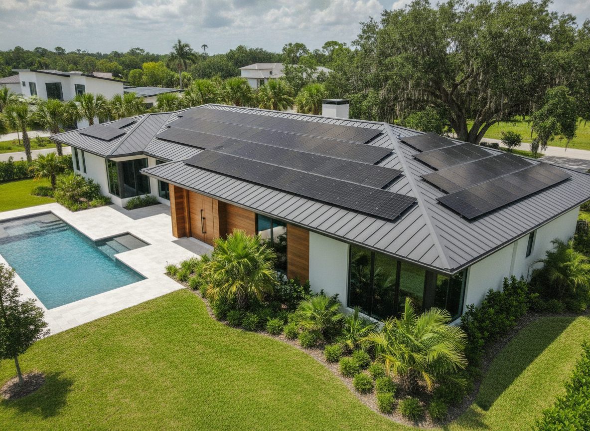 Residential solar panel installation