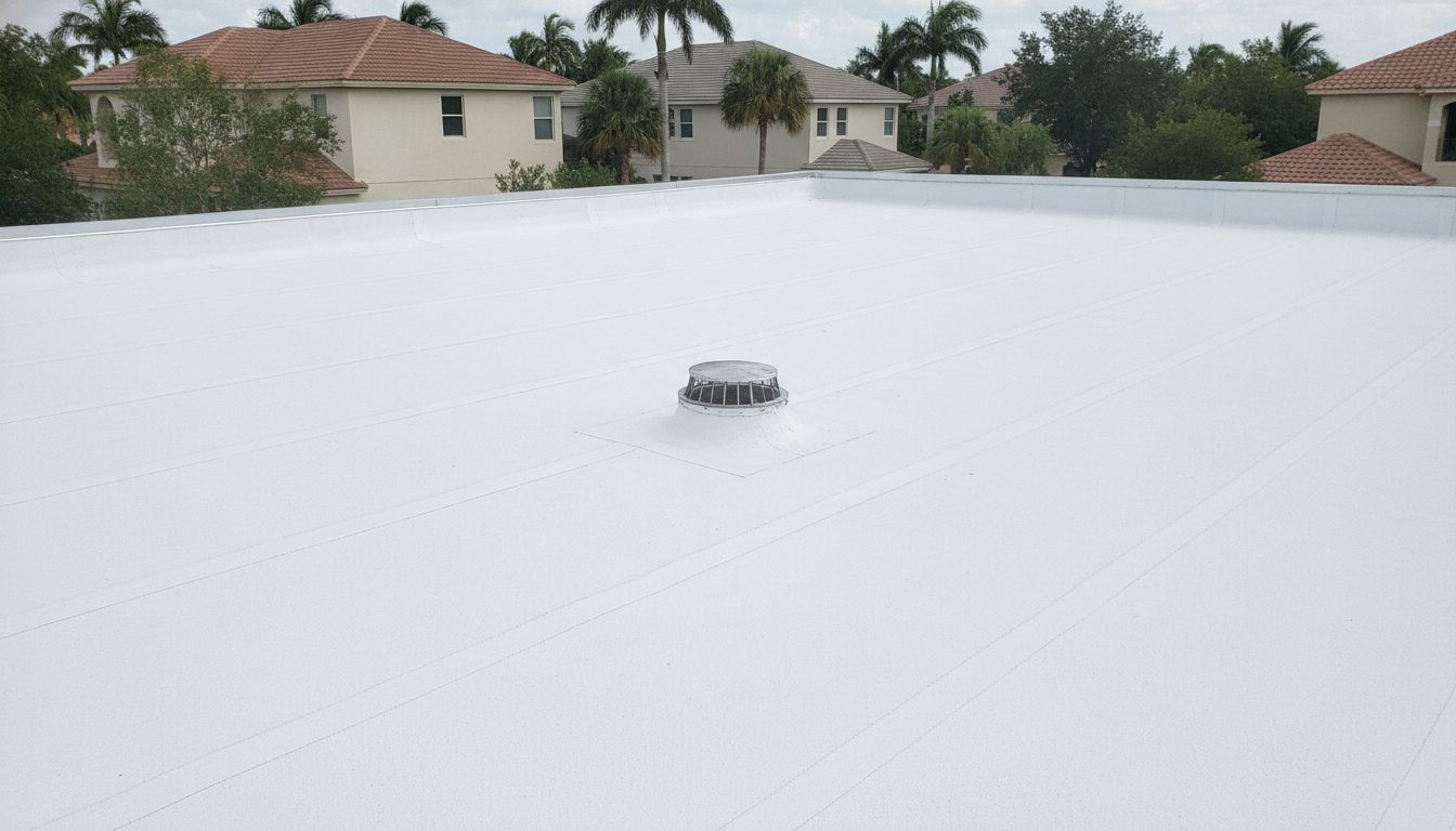Commercial TPO membrane detail